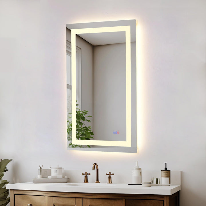 Frameless LED Rectangle Mirror III by Elegant - view 65