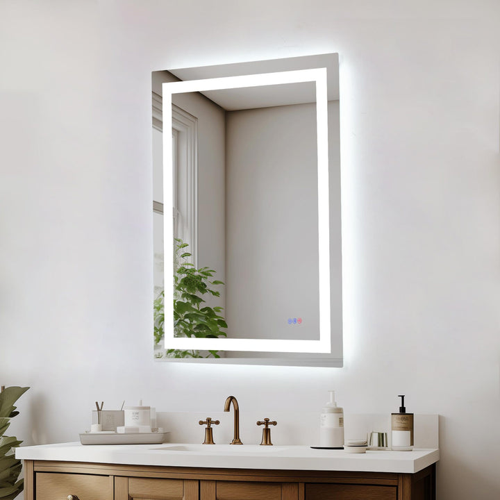 Frameless LED Rectangle Mirror III by Elegant - view 81