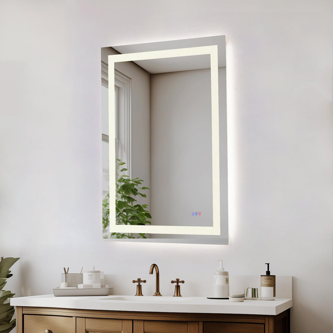 Frameless LED Rectangle Mirror III by Elegant - view 82