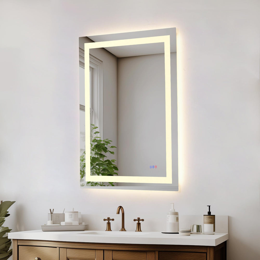 Frameless LED Rectangle Mirror III by Elegant - view 83
