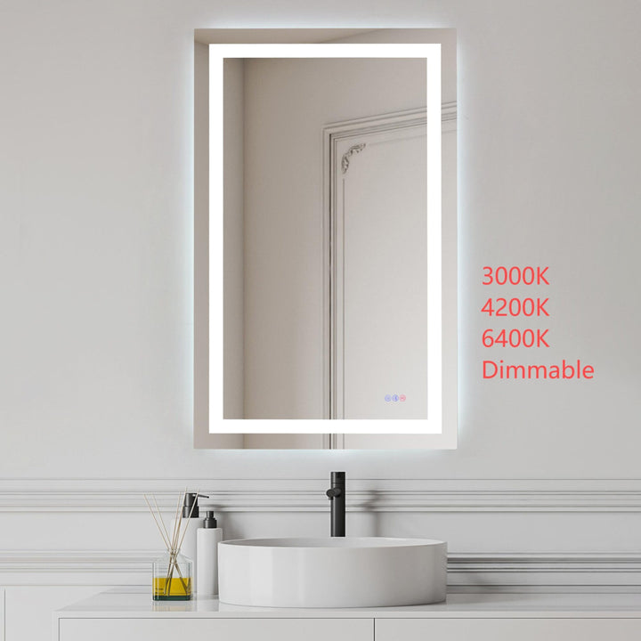 Frameless LED Rectangle Mirror III by Elegant - view 86