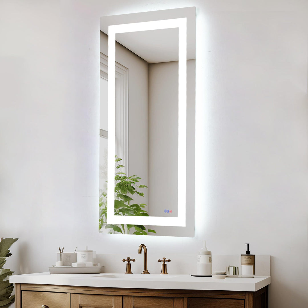 Frameless LED Rectangle Mirror III by Elegant - view 93