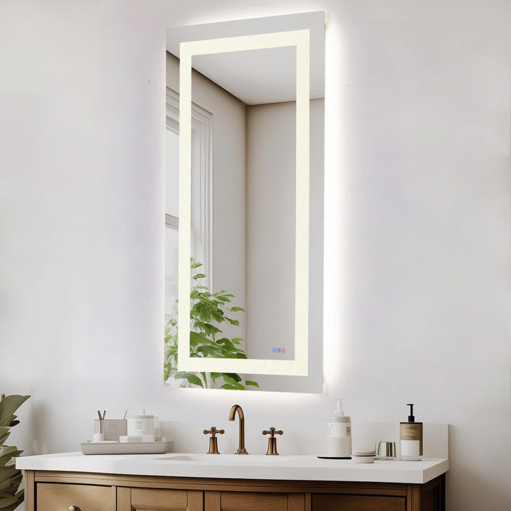 Frameless LED Rectangle Mirror III by Elegant - view 94