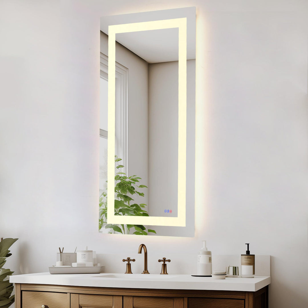 Frameless LED Rectangle Mirror III by Elegant - view 95