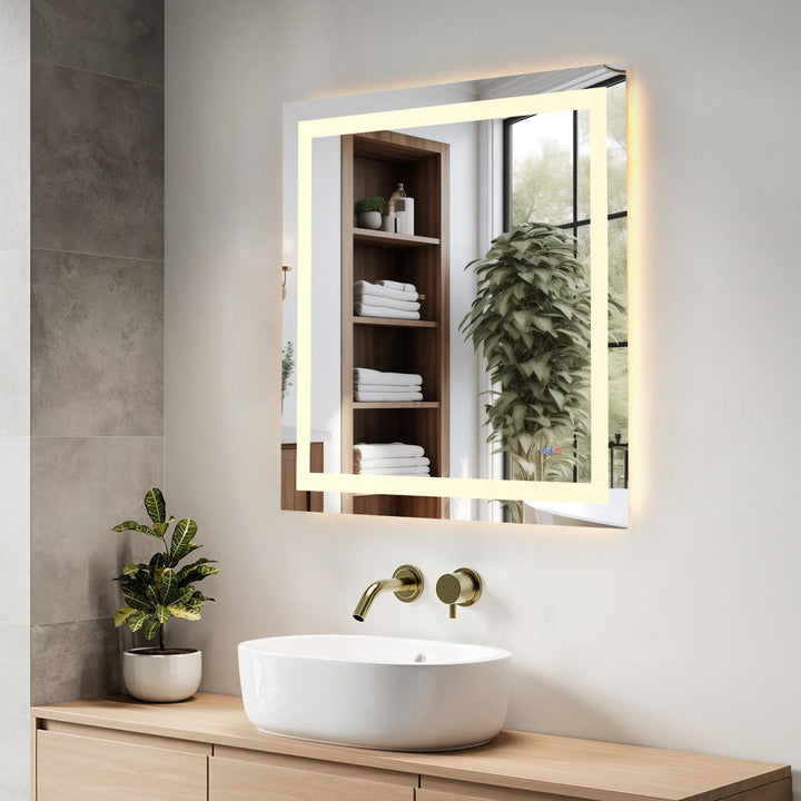 Frameless LED Rectangle Mirror III by Elegant - view 101