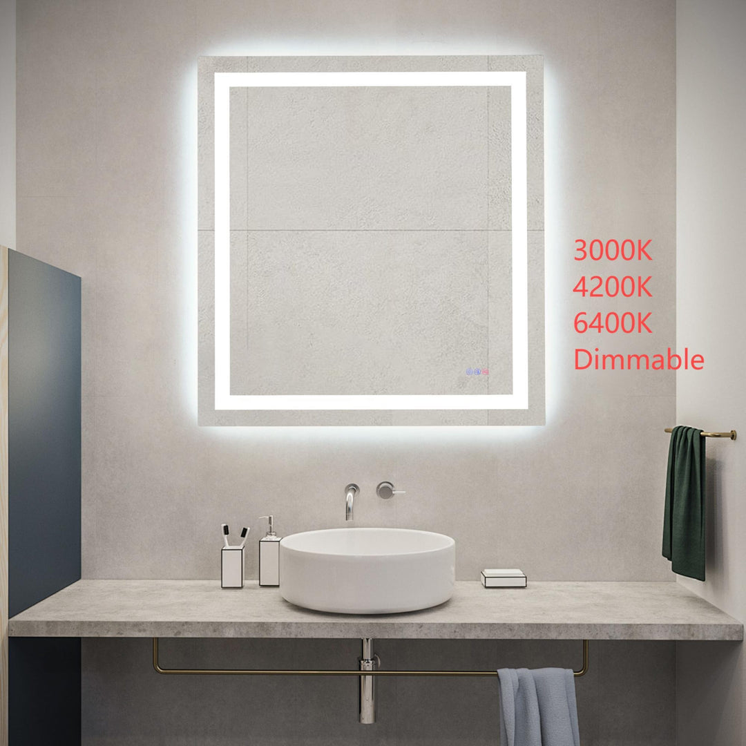 Frameless LED Rectangle Mirror III by Elegant - view 104