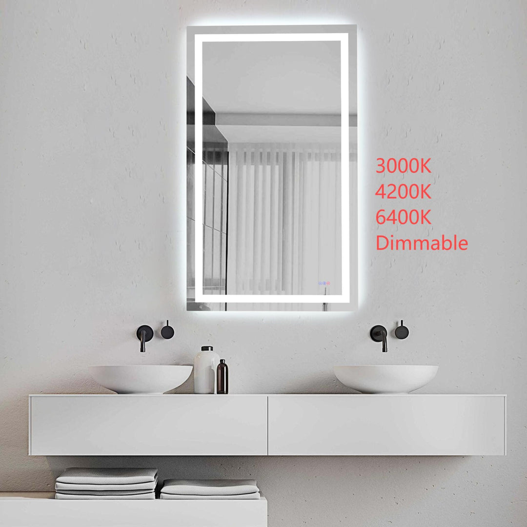 Frameless LED Rectangle Mirror III by Elegant - view 116