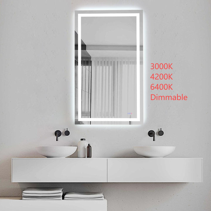 Frameless LED Rectangle Mirror III by Elegant - view 116
