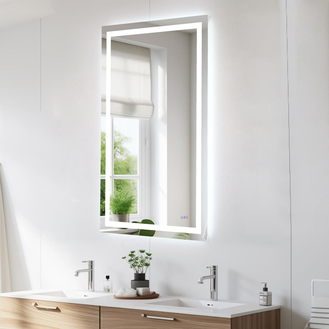 Frameless LED Rectangle Mirror III by Elegant - view 117