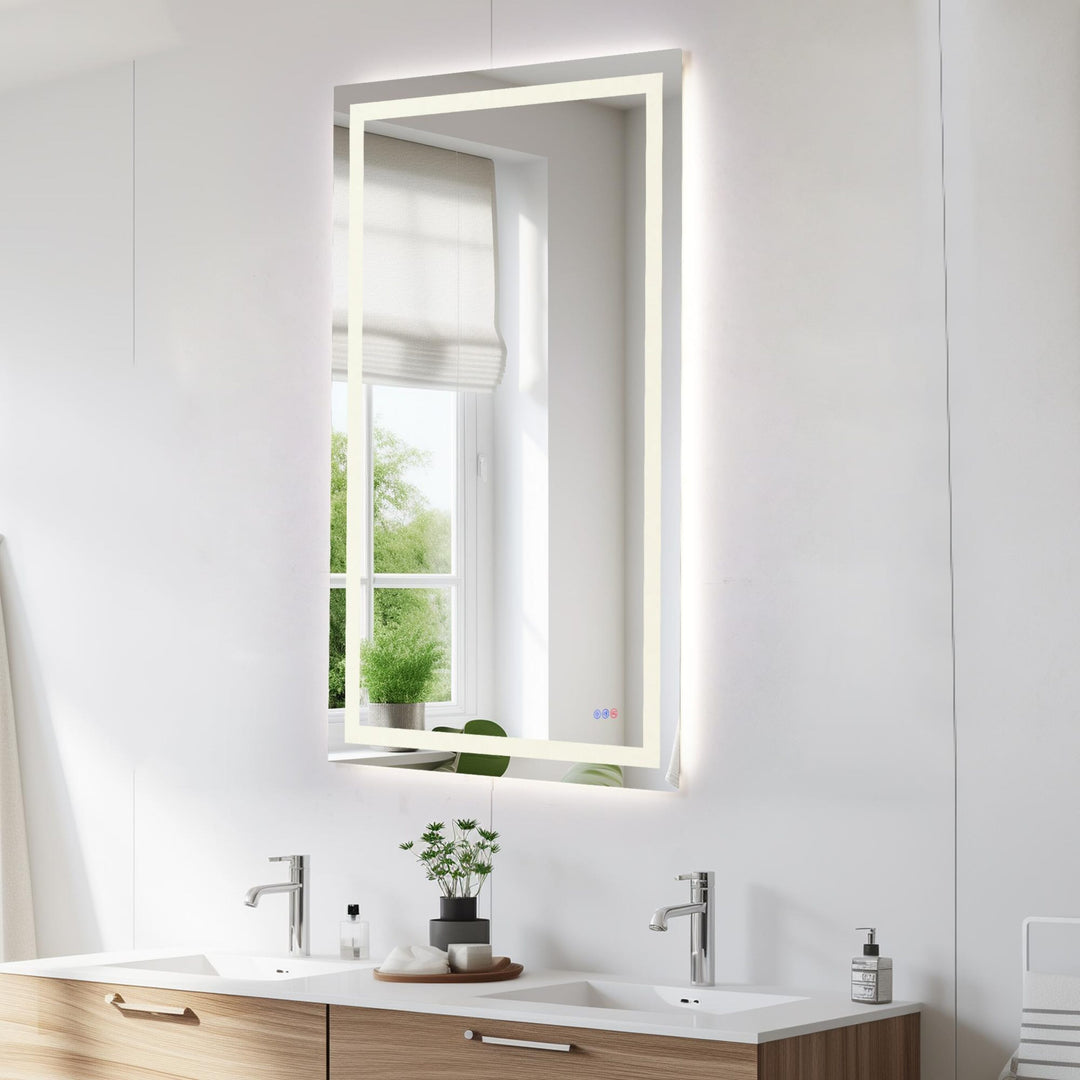 Frameless LED Rectangle Mirror III by Elegant - view 118