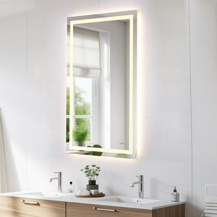 Frameless LED Rectangle Mirror III by Elegant - view 119