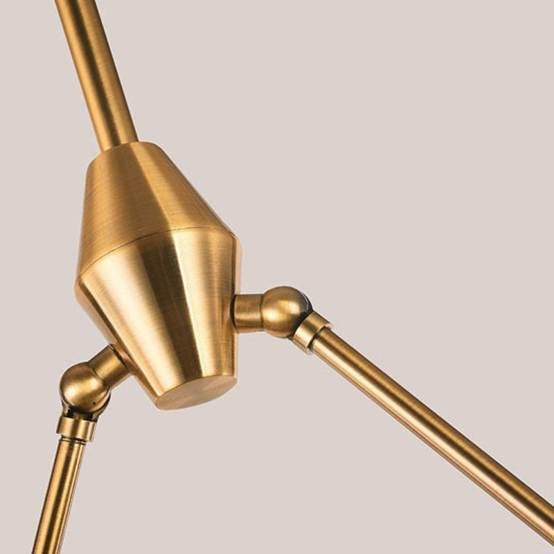Brass Frame Chandelier with Distorted Clear Crystal Covers by Bethel - view 3