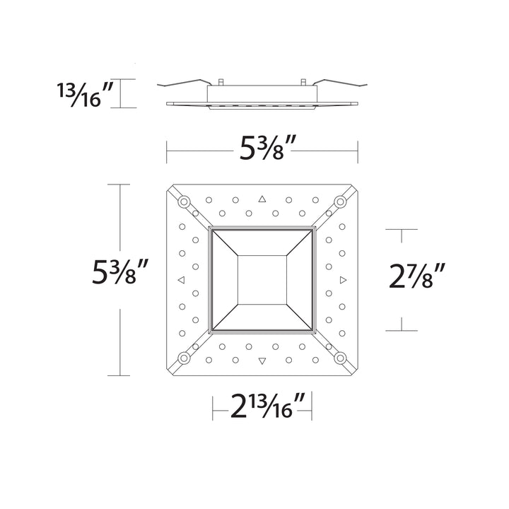 Ocularc 2" Multiples 1 Light Bevel Trimless