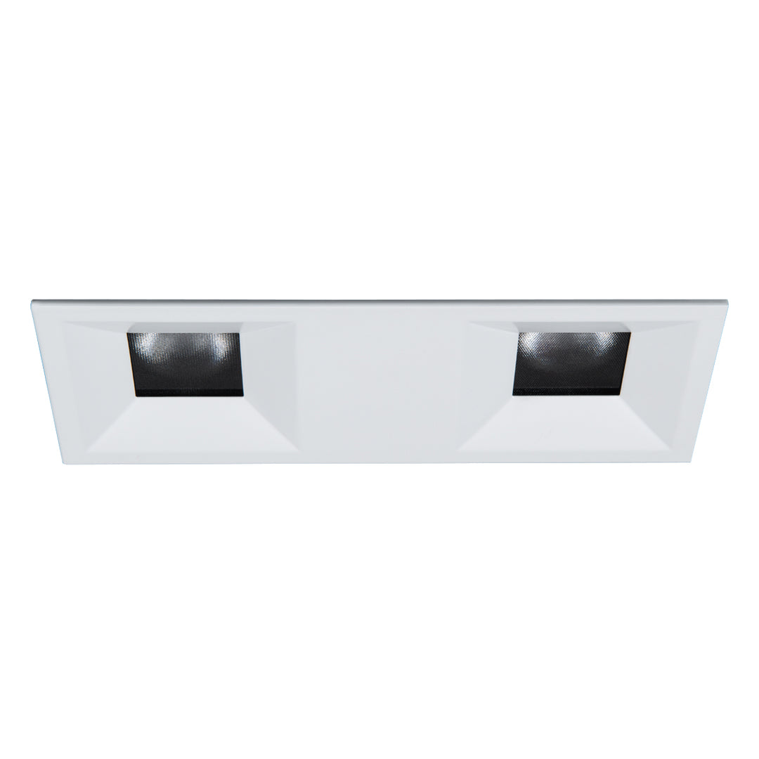 Ocularc 2" Multiples 2 Light Bevel Trimmed in White by WAC Lighting