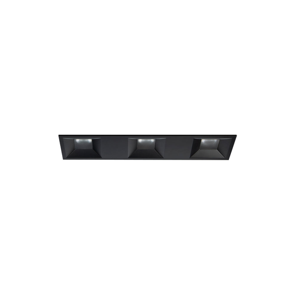 Ocularc 2" Multiples 3 Light Bevel Trimmed in Black by WAC Lighting