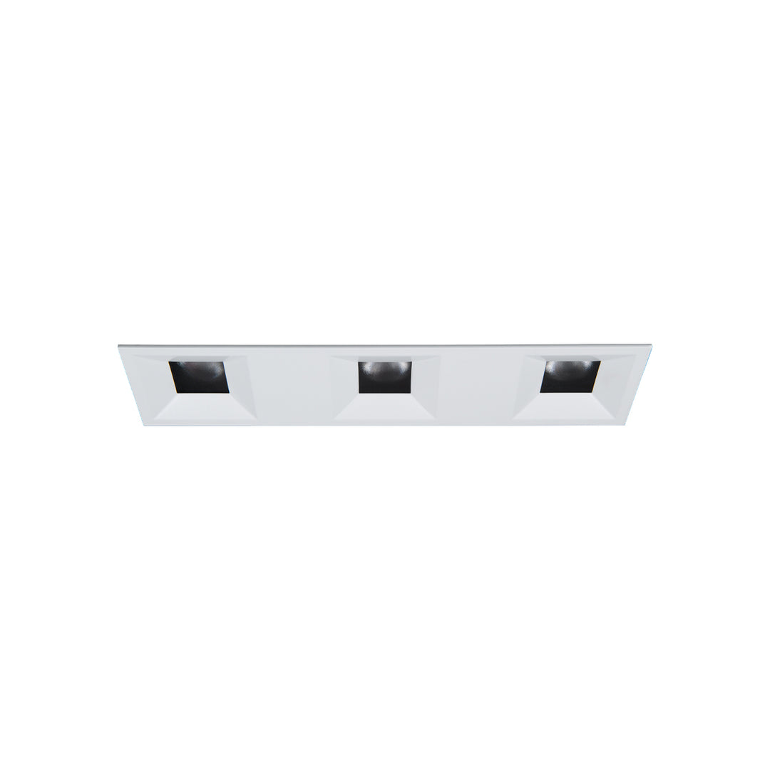 Ocularc 2" Multiples 3 Light Bevel Trimmed in White by WAC Lighting