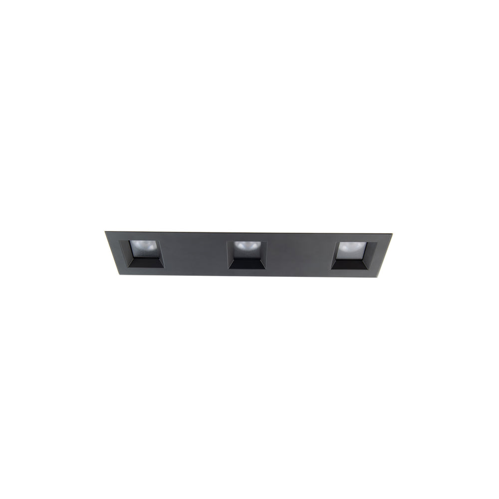 Ocularc 2" Multiples 3 Light Pinhole Trimless in Black by WAC Lighting