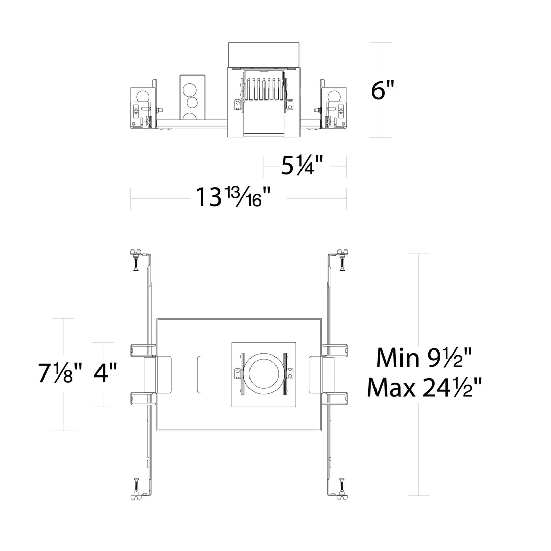 Precision Multiples - 4" Adjustable Spot 1 Light Housing