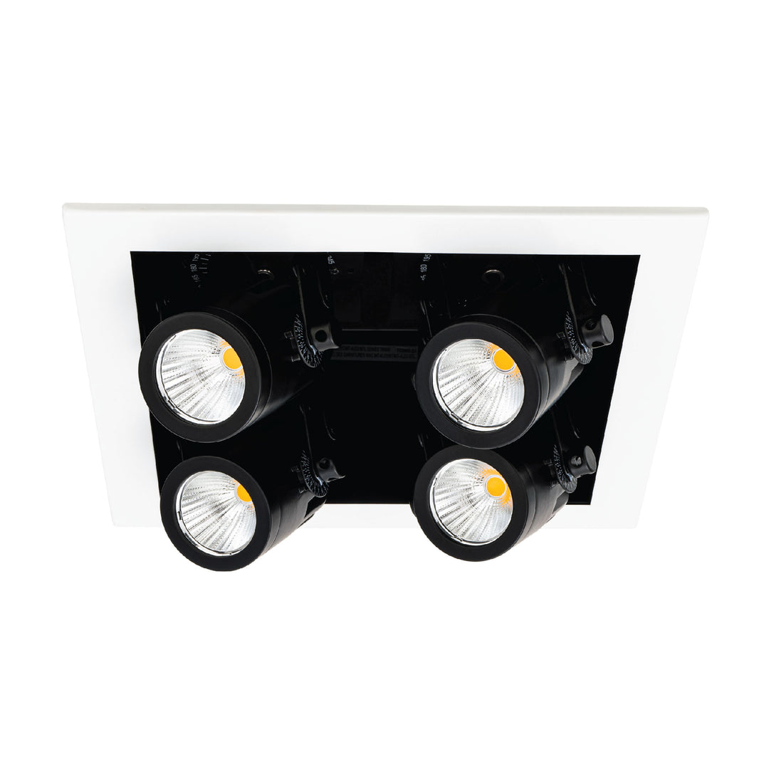 Precision Multiples - 4" Adjustable Spot 4 Light (2X2) Trim