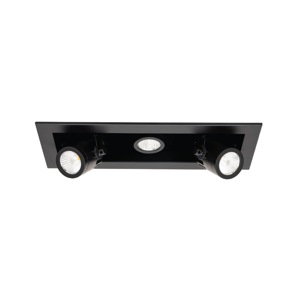 Precision Multiples - 4" Adjustable Spot 3 Light Trim in Black by WAC Lighting