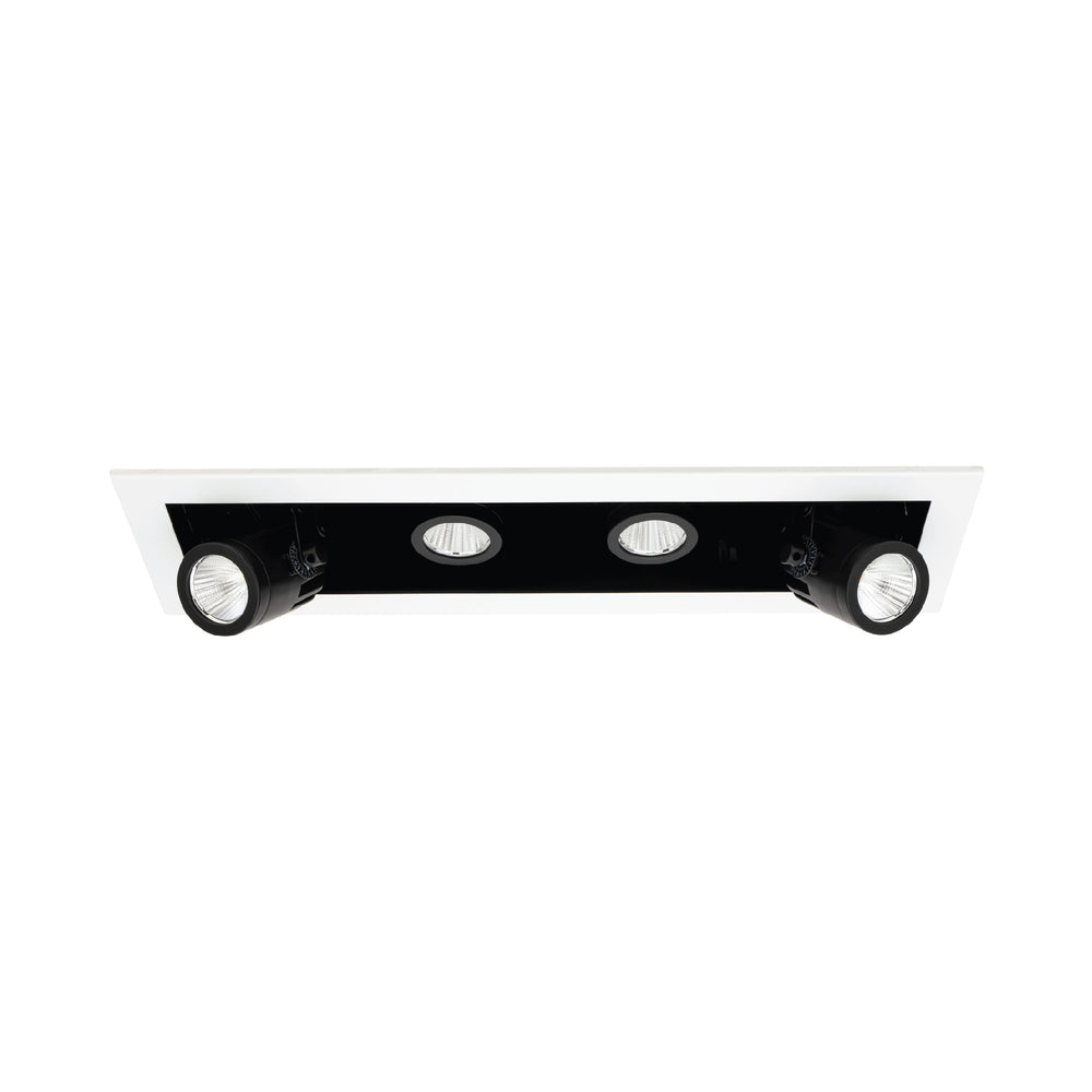 Precision Multiples - 4" Adjustable Spot 4 Light Trim in White by WAC Lighting