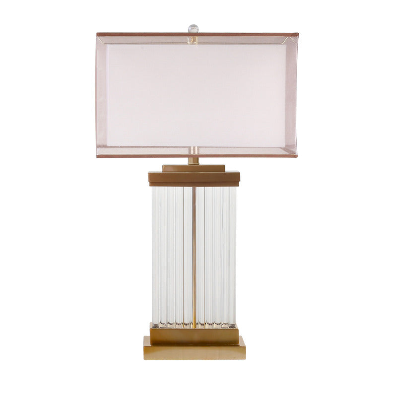 Clear Glass Table Lamp by Bethel