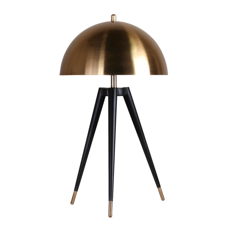 Frame with Hardware Table Lamp with Linen Drum Shade, 14", by Bethel