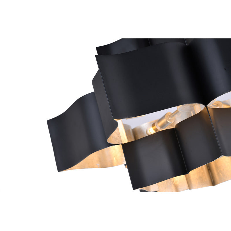 Three Tier Chandelier with Leaf Interior by Bethel - view 20