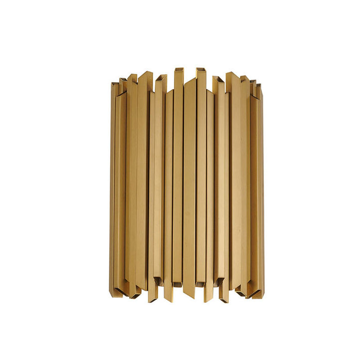 Satin Brass Stainless Steel Frame Wall Sconce by Bethel