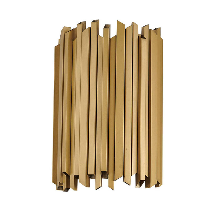 Satin Brass Stainless Steel Frame Wall Sconce by Bethel - view 3