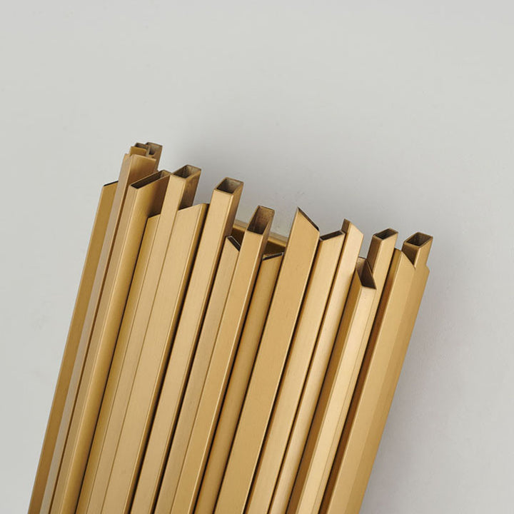 Satin Brass Stainless Steel Frame Wall Sconce by Bethel - view 6