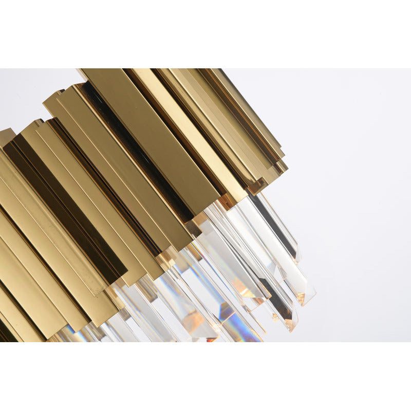 Gold Stainless Steel Vanity Light by Bethel - view 3