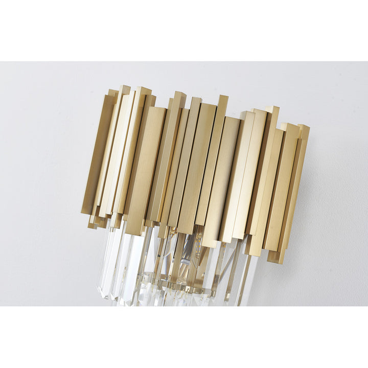 Hairline Wall Sconce with Clear Hanging Crystals by Bethel - view 22