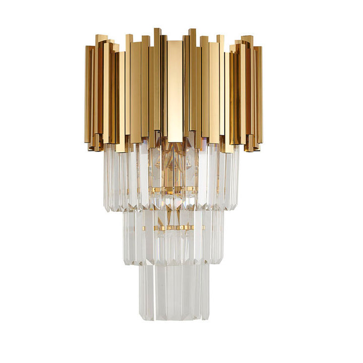 Hairline Wall Sconce with Clear Hanging Crystals by Bethel - view 11