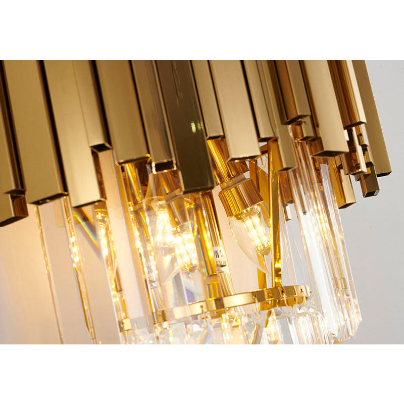Hairline Wall Sconce with Clear Hanging Crystals by Bethel - view 14