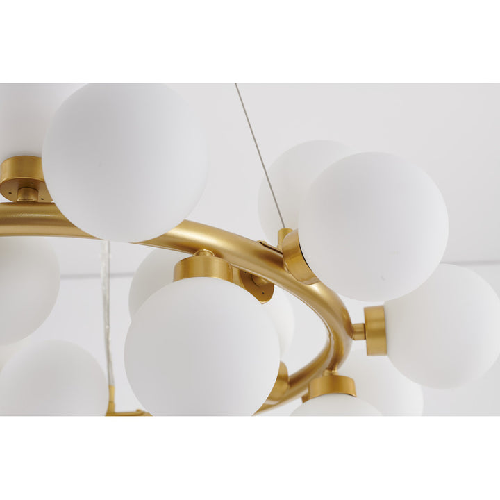Glass Chandelier (MU28) by Bethel - view 9