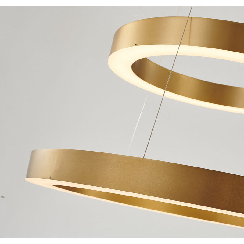 Stainless Steel Frame LED Light Fixture with Double Halo Ring by Bethel - view 15