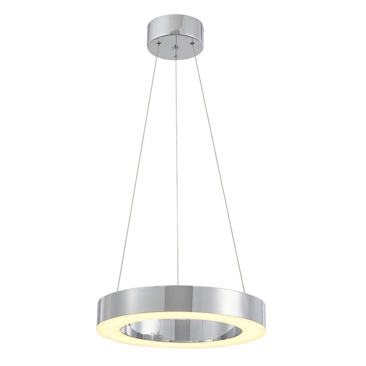 Halo Ring LED Light with Acrylic Diffuser in Chrome by Bethel