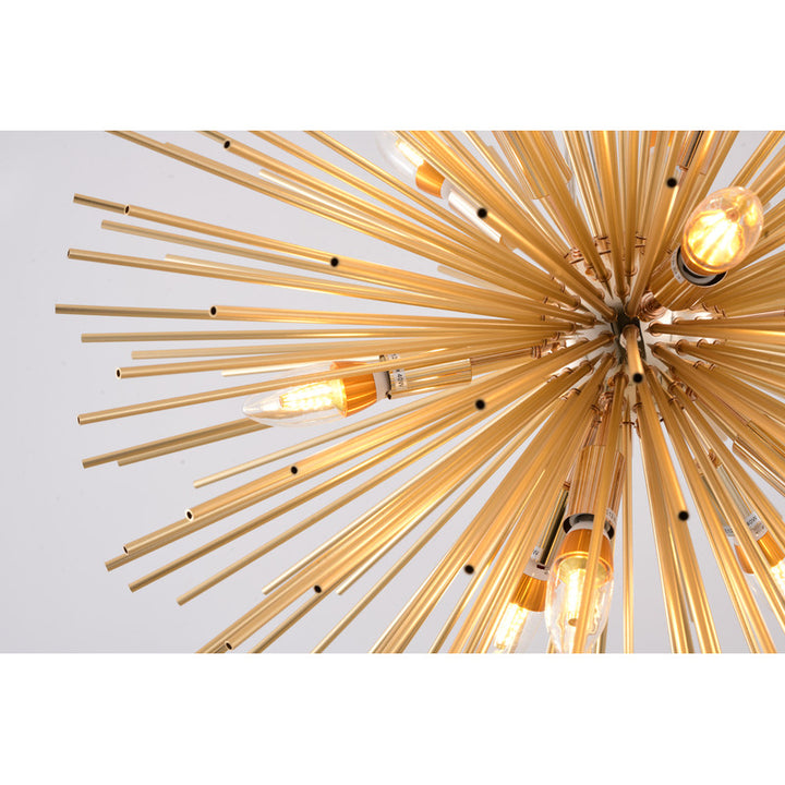 Aluminum Brass Sputnik Chandelier by Bethel - view 3