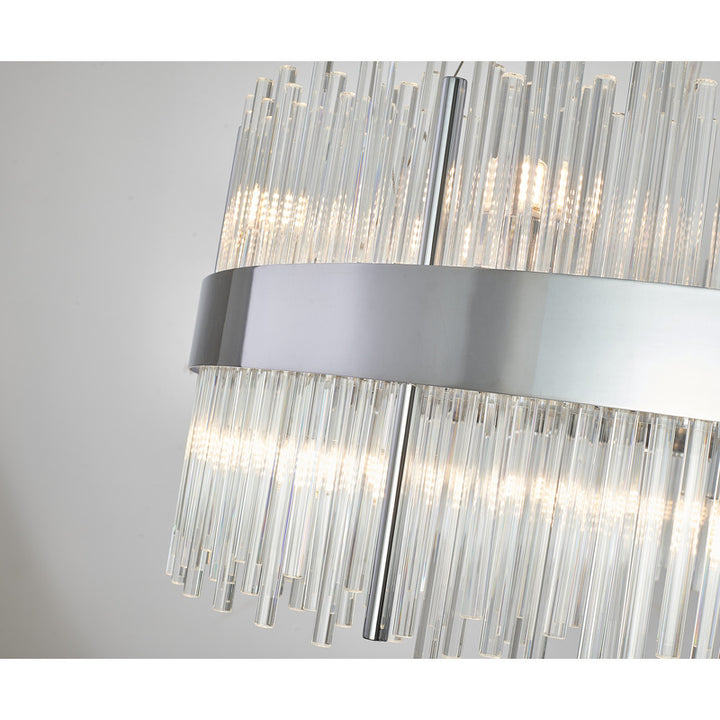 Halo Frame Chandelier with Clear Glass Rods by Bethel - view 34
