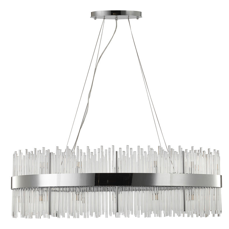 Halo Frame Chandelier with Clear Glass Rods by Bethel - view 47