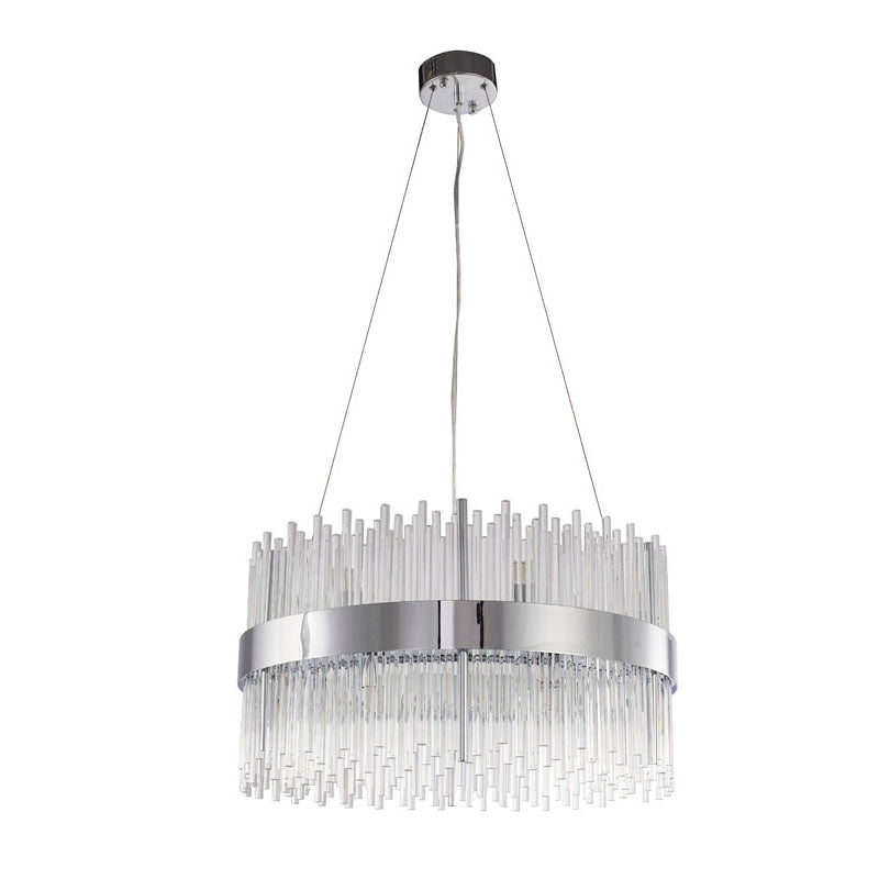 Halo Frame Chandelier with Clear Glass Rods by Bethel - view 19