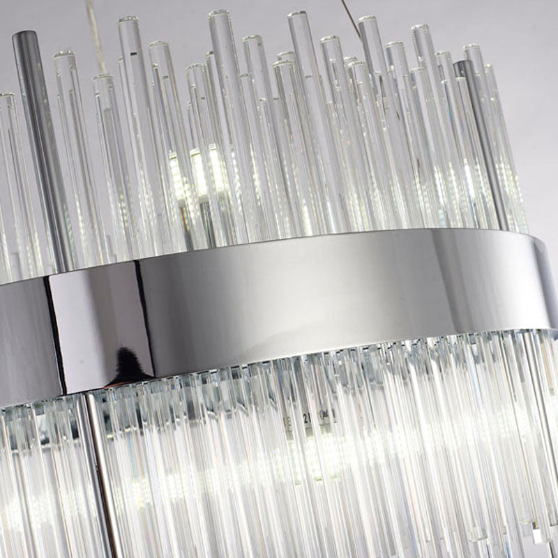 Halo Frame Chandelier with Clear Glass Rods by Bethel - view 21