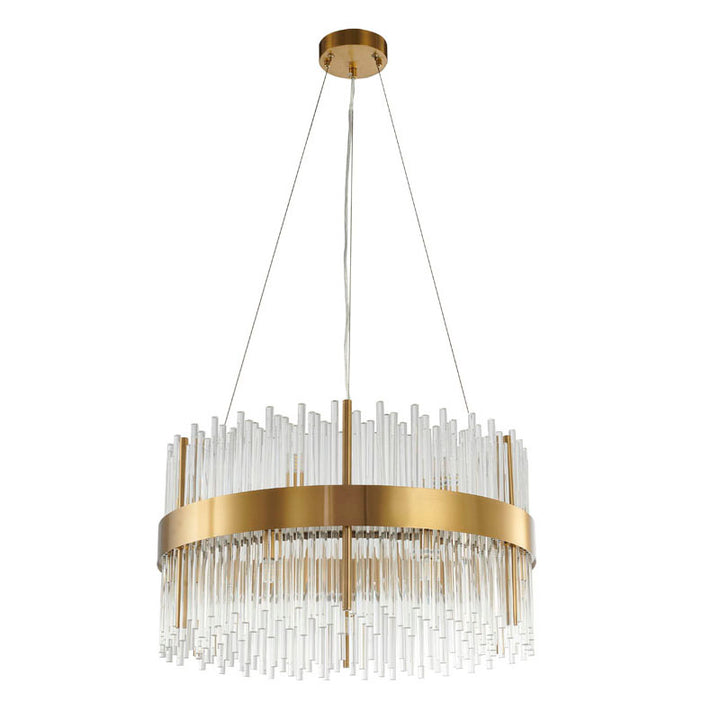 Halo Frame Chandelier with Clear Glass Rods by Bethel - view 27