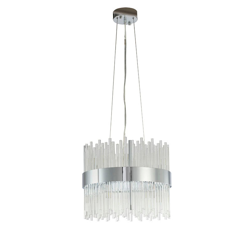 Halo Frame Chandelier with Clear Glass Rods by Bethel - view 2