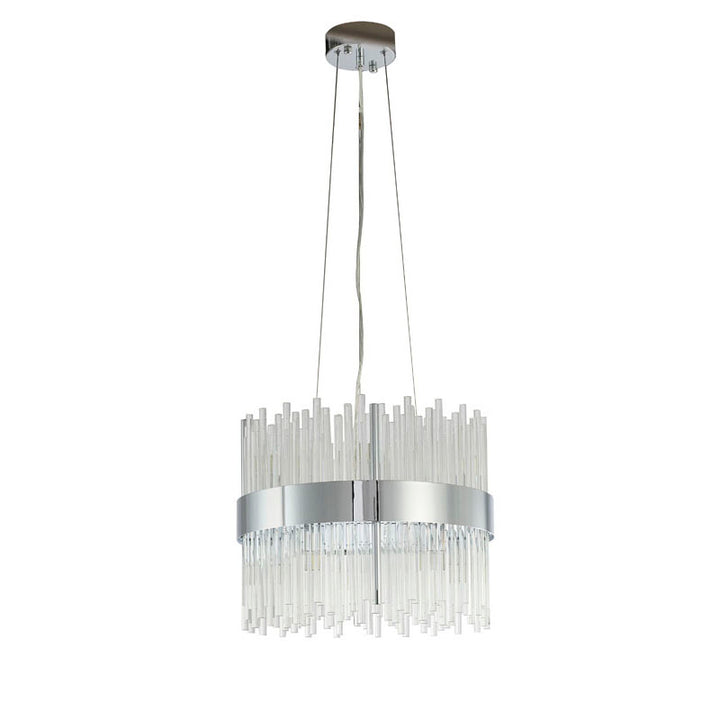 Halo Frame Chandelier with Clear Glass Rods by Bethel - view 2