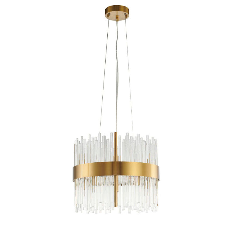 Halo Frame Chandelier with Clear Glass Rods by Bethel - view 10