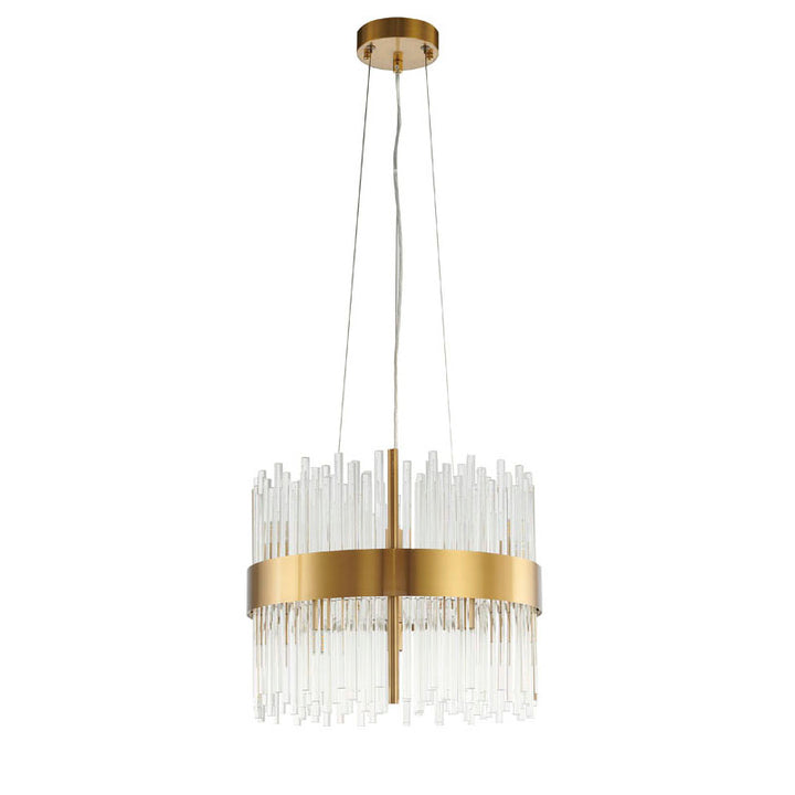 Halo Frame Chandelier with Clear Glass Rods by Bethel - view 10