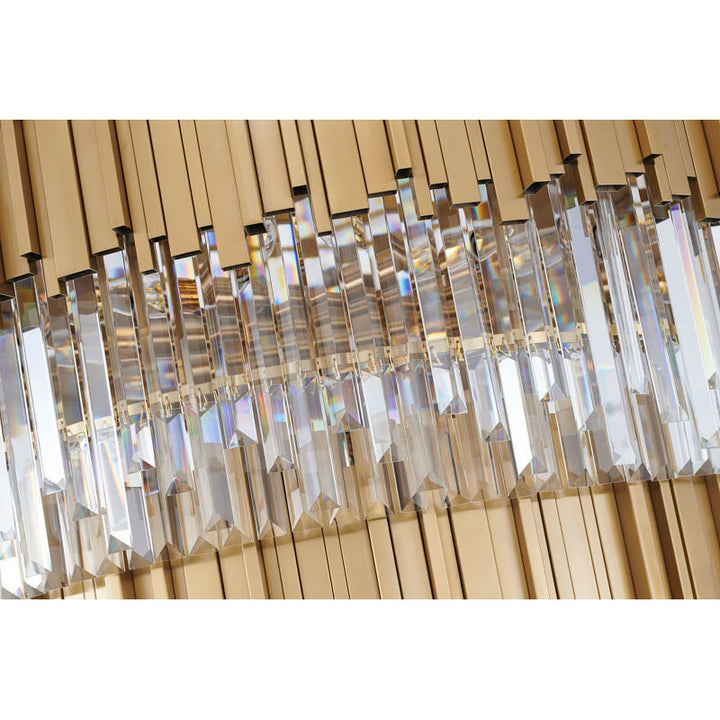 Five Tier Frame Chandelier with Clear Hanging Crystals (MU66) by Bethel - view 15