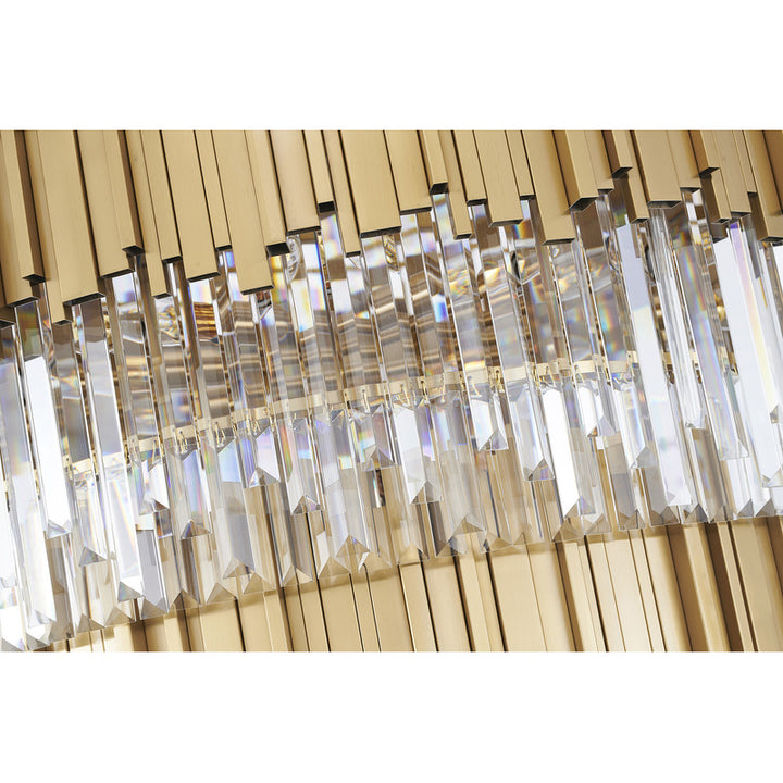 Five Tier Frame Chandelier with Clear Hanging Crystals (MU66) by Bethel - view 33
